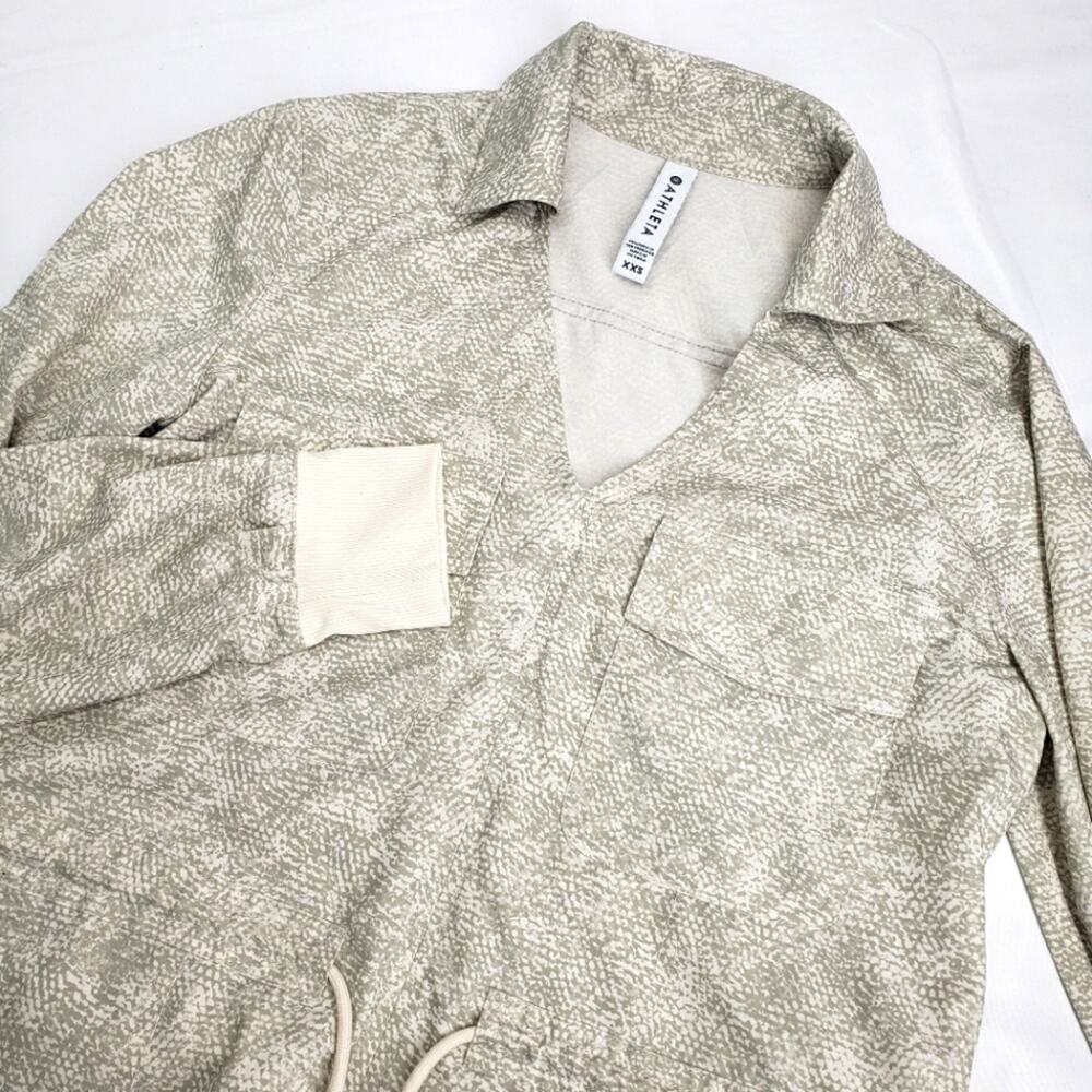Athleta zuma shirt dress mini long sleeve XXS viper gray
